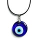 thumbnail image 1 of Evil Eye Colgante Collar, Lucky Azul Eye Protection Collar Glass Leather Rope Chain Turkish Protact Lucky Collar para mujeres Hombres Friend fo Birthday, Valentine, Christmas, 1 of 6