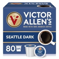 Victor Allen'S Coffee - Cápsulas De Café Seattle Dark Roast De Victor Allen, 80 Unidades