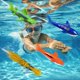 thumbnail image 2 of Set de juguetes de buceo en piscina Haktoys Underwater Torpedo para niños x8, 2 of 6