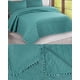 thumbnail image 3 of Quilt Premium Blanco Boho-Chic con Pompones 2 Plazas, 3 of 4