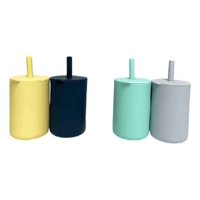 Genérico - Set 3 Vasos Silicona Bombilla Entrenamiento Bebe Niños Lau