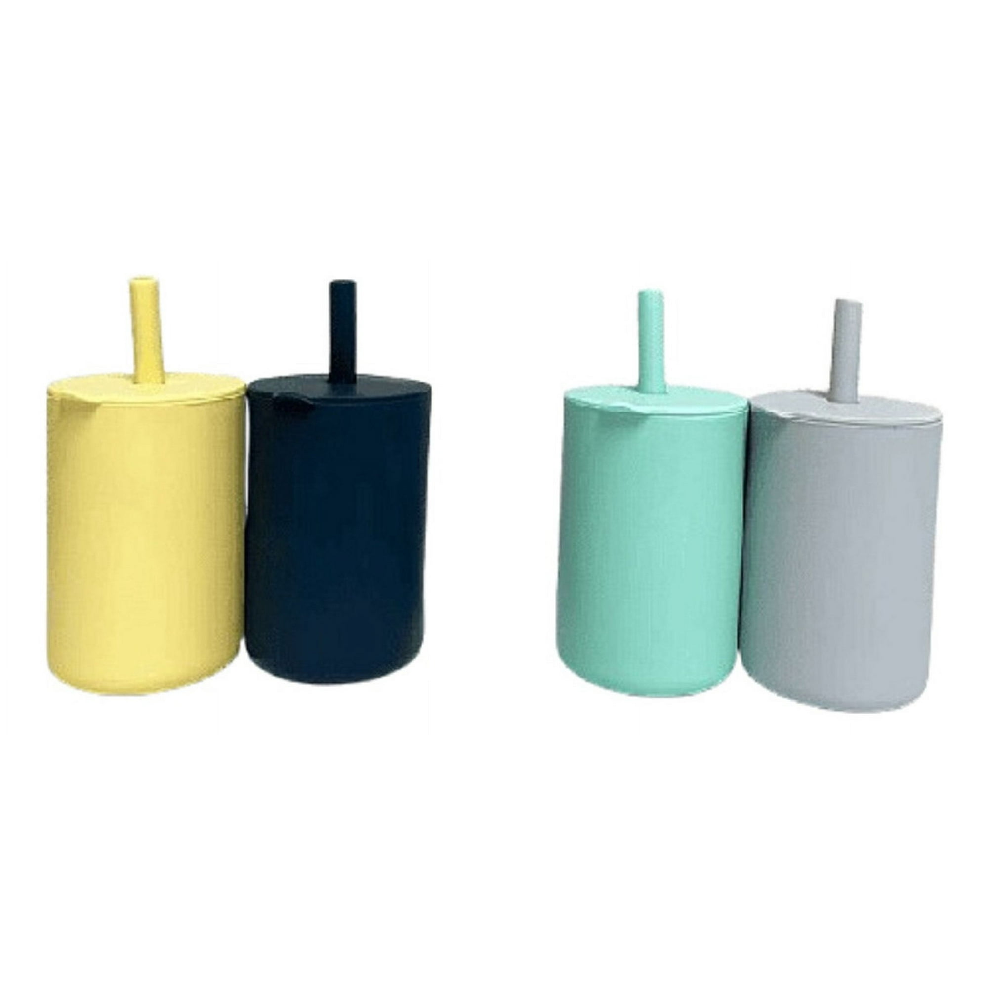 Genérico - Set 3 Vasos Silicona Bombilla Entrenamiento Bebe Niños Lau