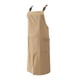 thumbnail image 3 of Delantal de cocina, delantal con pechera alta, ropa de trabajo para restaurante y café, delantal de bolsillo para Chef, para jardinería, elaboración , marrón, 3 of 5
