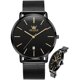 thumbnail image 1 of Reloj OLEVS para hombre ultradelgado con movimiento japonés de 6,5 mm, 1 of 3