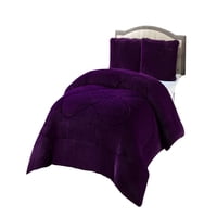 Genérico - Cobertores De Peludos Con Chiporro 2 Plazas 230X250Cm Color Morado