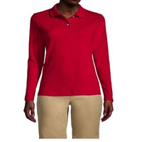 90 Grados - Polera Pique Mujer Manga Larga Rojo Protección Uv