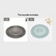 thumbnail image 1 of 4pcs/set Hair Catcher Rubber Stopper Shower Drain Covers For Bathroom, Handbasin, Tub, Kitchen, Sink, Strainer, Sewer, Plug, Filter, Trap, Home, Drain Protectors, 1 of 5