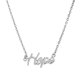 thumbnail image 2 of Simple Palabra Esperanza Colgante Collar Gargantilla Cadena Mujeres Joyería Nupcial Plata, 2 of 3