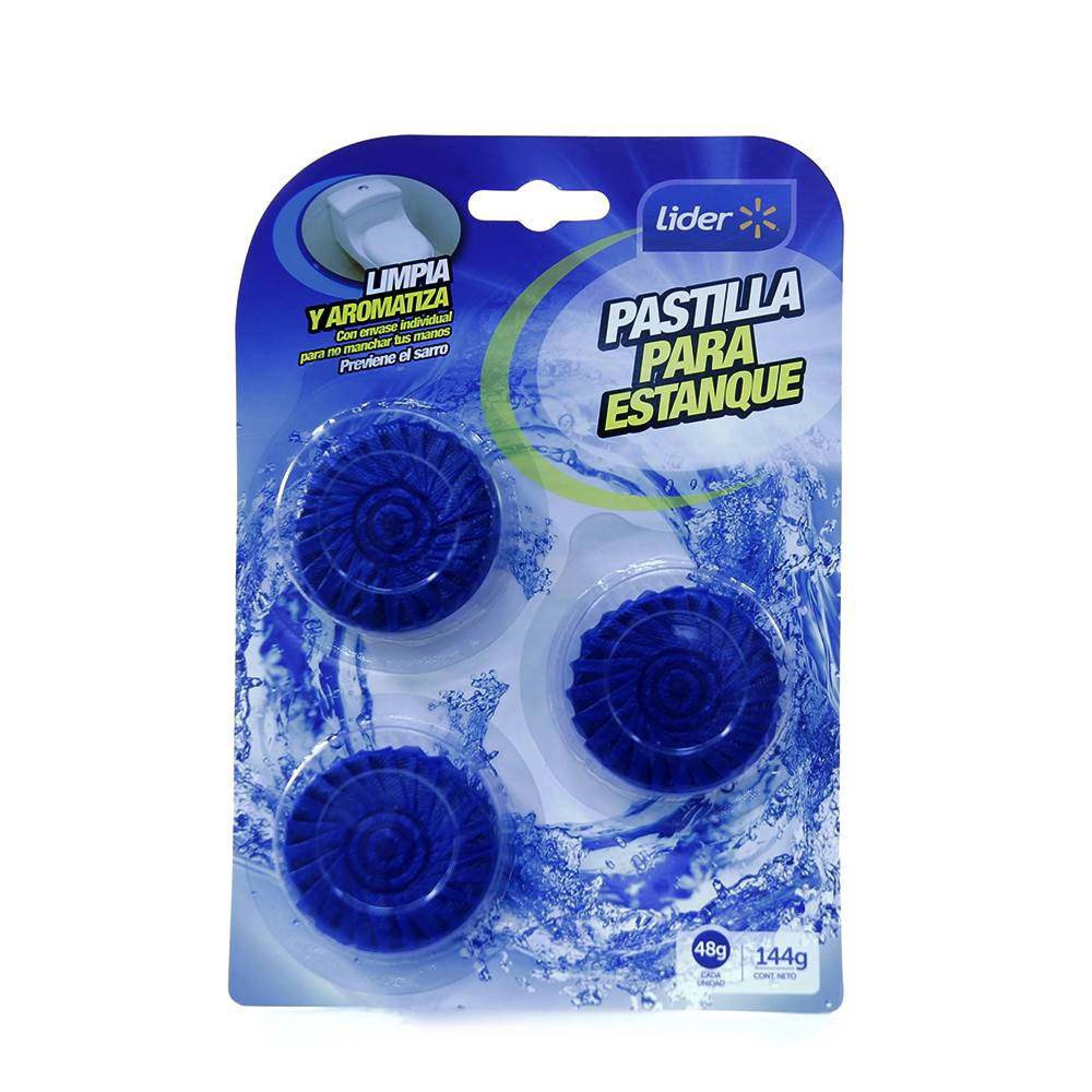 Pastilla Estanque Inodoro Original Pack 144 g Lider
