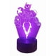 thumbnail image 2 of Lampara Ilusion 3d Robot De 7 Colores Base Touch, 2 of 7
