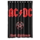 thumbnail image 1 of Cortina de ducha de la banda AC/DC Black Nightmare, juego de cortina de baño con ganchos, tamaño 48 x 72 pulgadas, 1 of 3