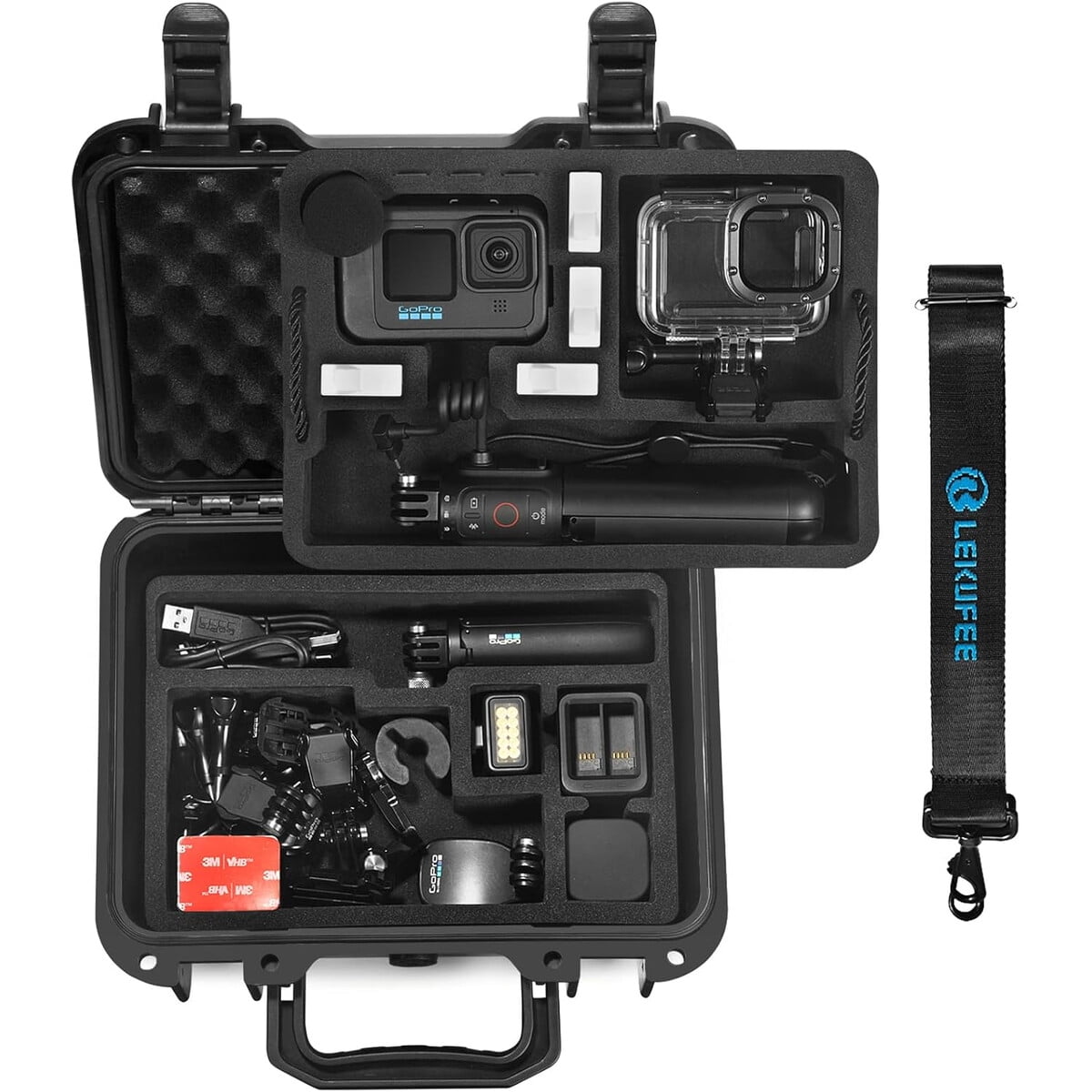 Estuche Rígido Impermeable Lekufee Para Gopro Hero 13/12/11/10/9 131211109
