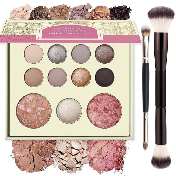 Paleta de Maquillaje UCANBE Sunkissed de 8 Sombras, Bronzer y Rubor