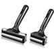 thumbnail image 1 of 2 rodillos de goma Brayer de 3,8 y 2,2 pulgadas para impresión (negro), 1 of 7