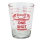 thumbnail image 2 of Vaso medidor de vidrio transparente pequeño de 45 ml, jigger esencial para cócteles, escala roja, 2 of 8