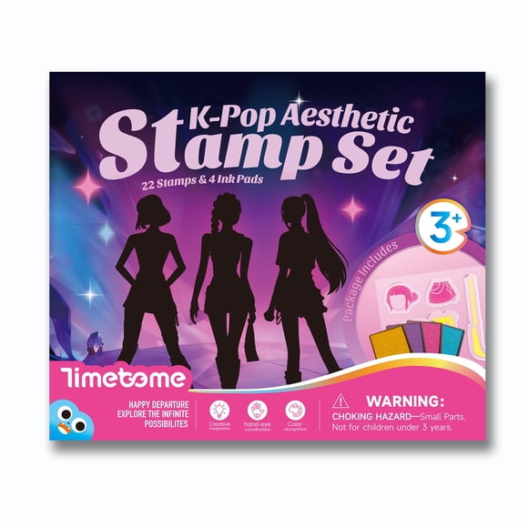 Set de sellos Timetome estética K-Pop, 22 diseños para niños