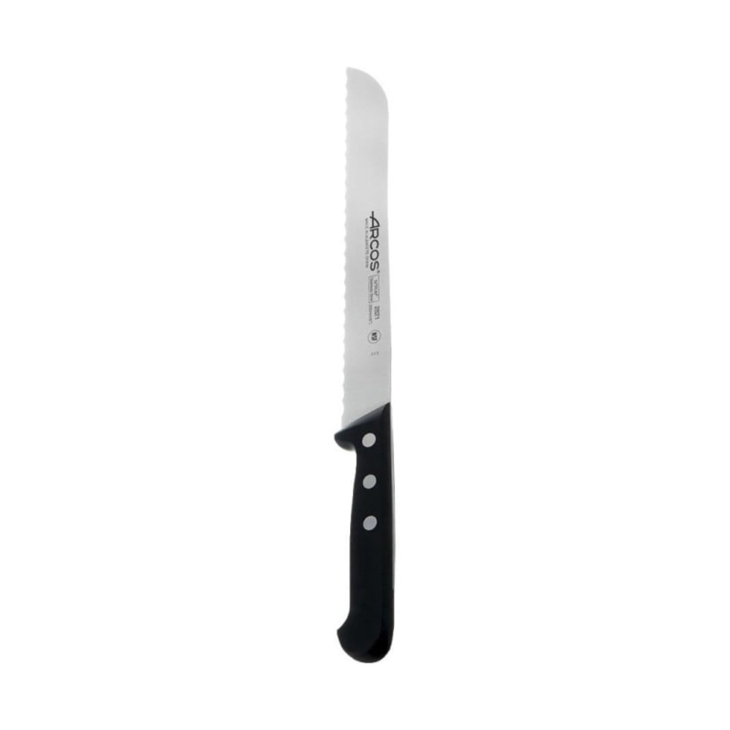 Cuchillo Sierra 20cm Universal Acero Inoxidable Negro Arcos
