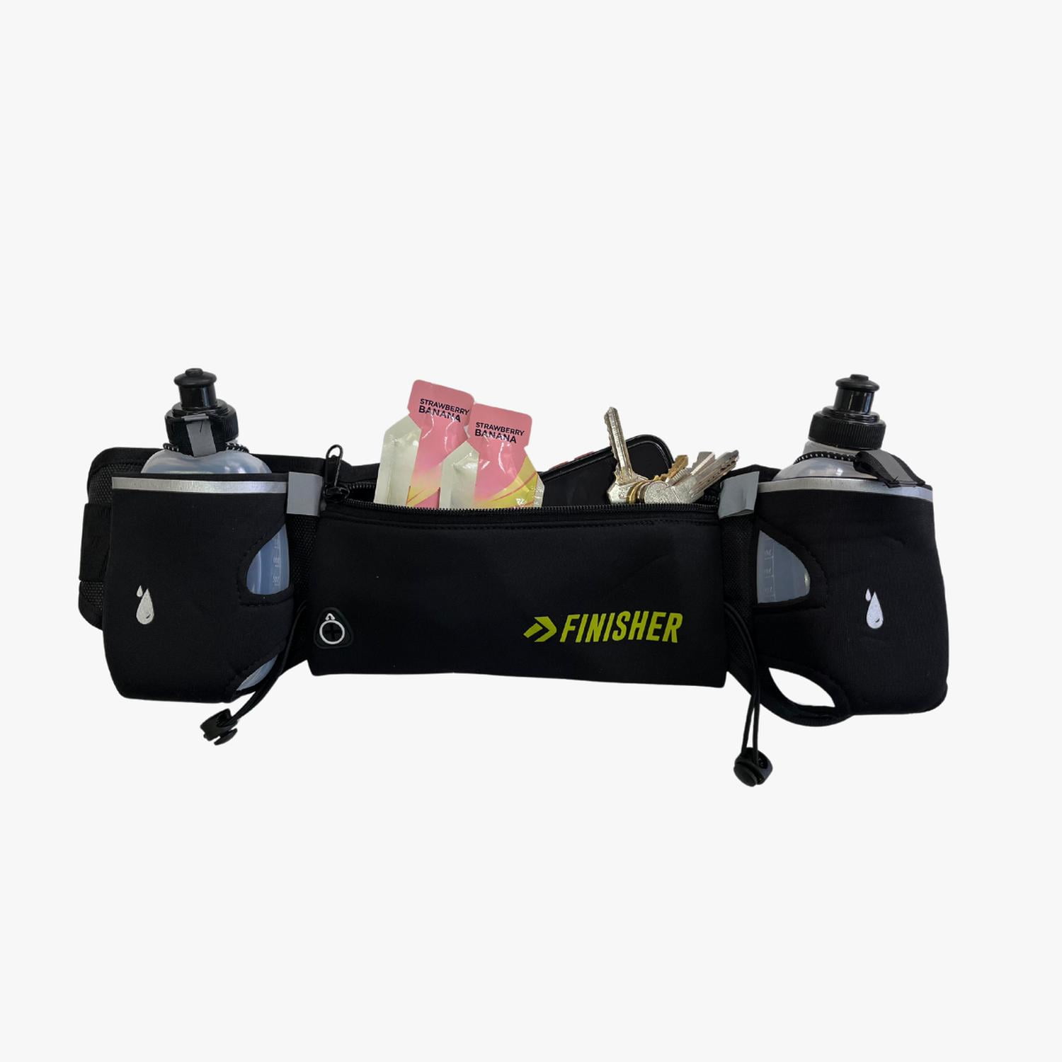 Banano Running Con 2 Botellas Kathrine Finisher Negro