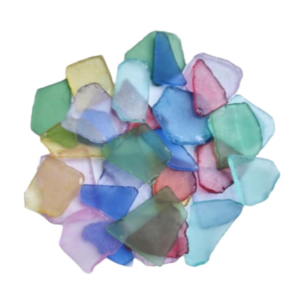 Relleno de jarrones para hacer joyas con vidrio triturado y pulido de mar, artesanía de bricolaje para decoración de fiestas con piedras de colores , 1 cm a 3 cm