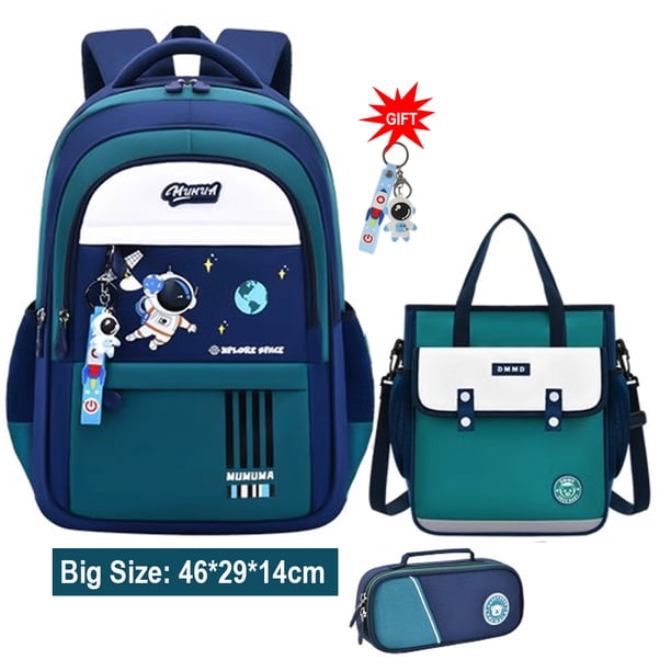 NEW Nylon Backpack Child Girl Boy Cartoon Back Bag Elementary Student School Bags Set Waterproof Lightweight Kids Book Bag