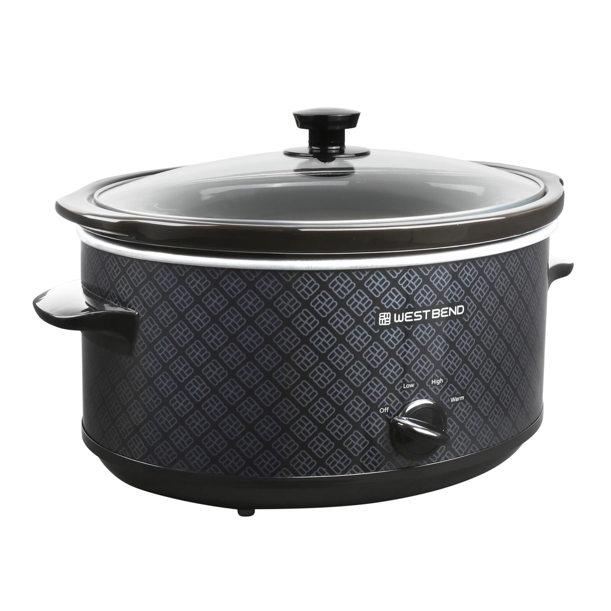 Olla De Cocción Lenta West Bend, Manual, 6 Litros, Estilo Vajilla Negra