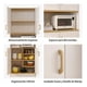 thumbnail image 4 of Mueble De Cocina De Pata Estante Con Vidrio 60x30x183cm Blanco, 4 of 8