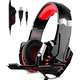 thumbnail image 3 of Auriculares Belug gamer inalámbricos  black y red con luz LED, 3 of 5