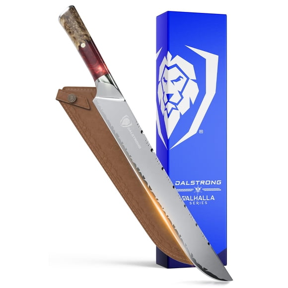 Cuchillo de filetear Dalstrong de 30 cm con mango de resina roja