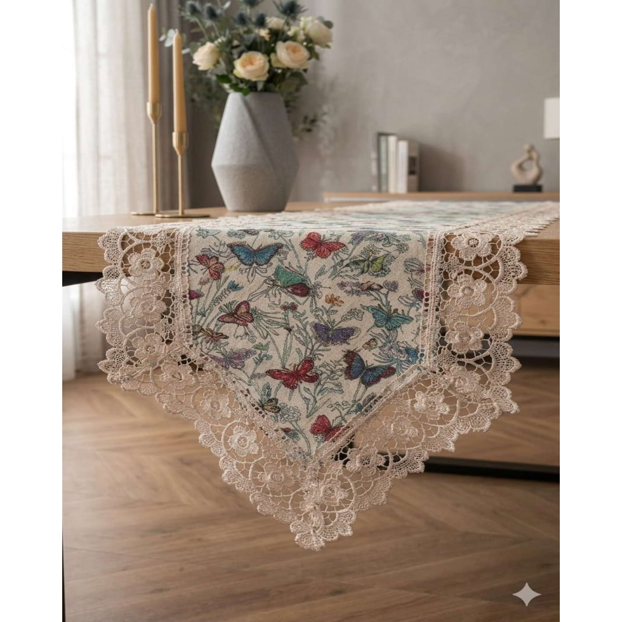 Todo Para El Hogar - Camino De Mesa Estilo Boho Chic 40x180 Cm Decoración Elegante