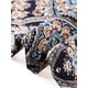 thumbnail image 5 of Top de talla grande para mujer sin mangas con estampado floral, blusa de tirantes con cuello en V, camisetas 3X azul marino, 5 of 6