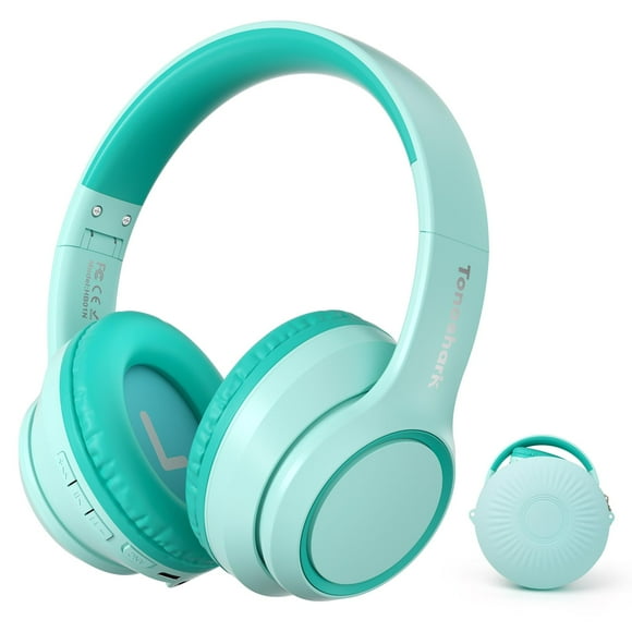 Auriculares TONOSHARK con cancelación activa de ruido para niños, 60 horas de juego