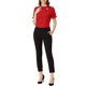 thumbnail image 2 of INSPIRE CHIC Blusas de Mujer de Color Sólido con Lazo en el Cuello, Mangas Cortas, para Regreso a Clases y Uso en el Trabajo, Rojo Talla L, 2 of 7
