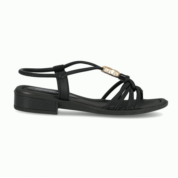 Sandalia Mujer Negro/Dorado Taila 87 Piccadilly