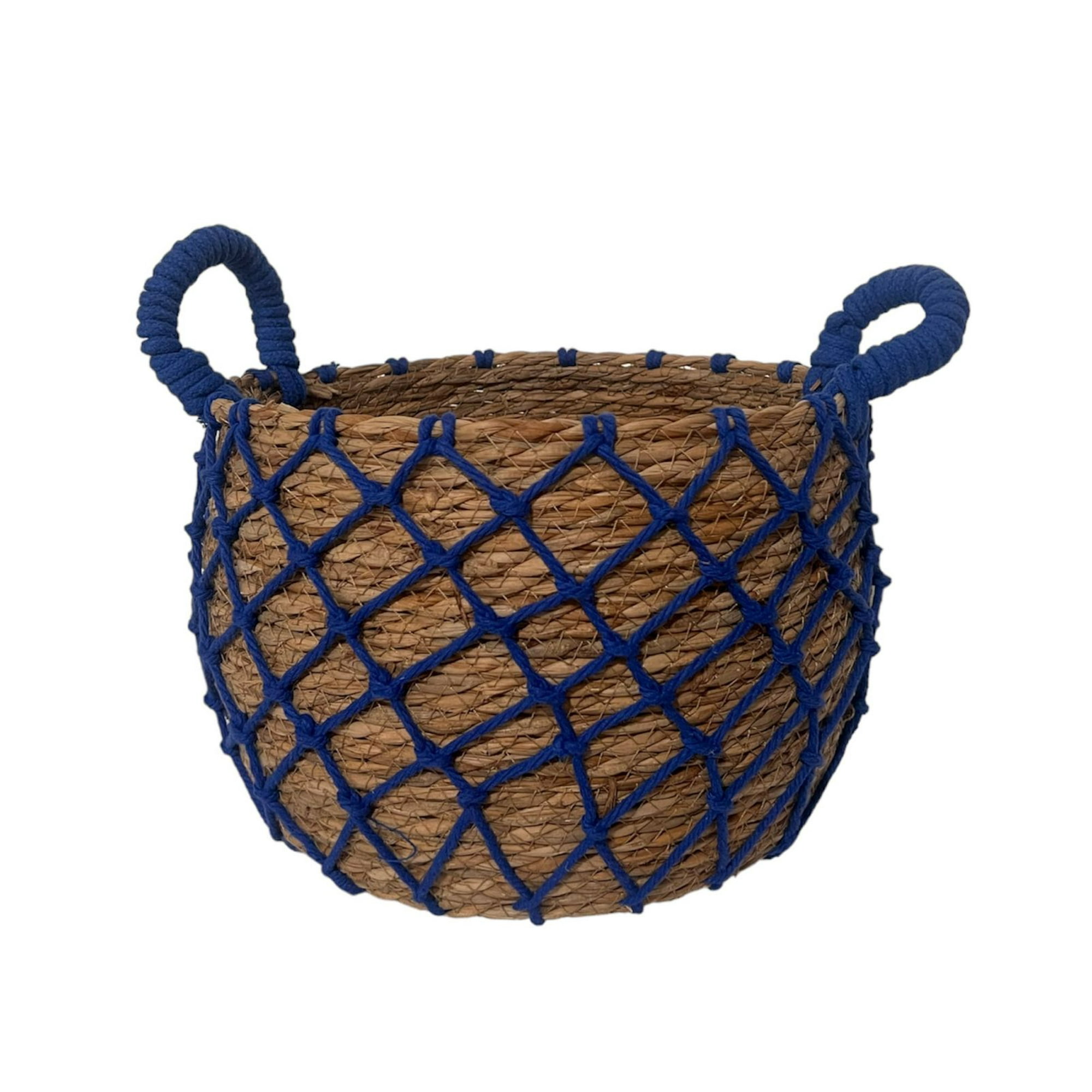 Oem - Macetero Cesto Canasto Organizador Tejido Mimbre Malla Pequeño A