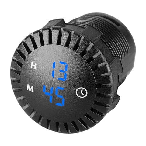 Ioensy - Reloj Digital Táctil De 12 V/24 V 24 Horas Premium Reemplaza Para Camión Coche