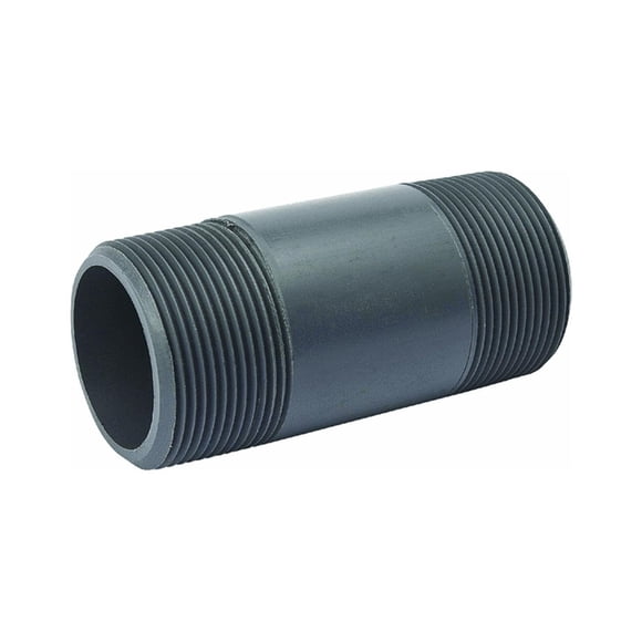 Boquilla de PVC Mueller B & K para montaje de tuberías, 5 cm x 10 cm, gris