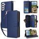 thumbnail image 3 of Funda Cartera con Cremallera y Correa para Samsung Galaxy S22 5G Soporte y Tarjetero Azul, 3 of 6