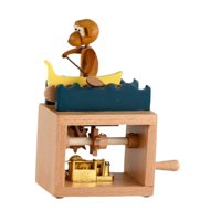 Bothyi - Caja De Música Con Manivela, Adornos Únicos Para Compañeros De Clase, Regalos De Cumpleaños, Mono