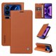 thumbnail image 2 of Funda Billetera de Cuero para Xiaomi 17 Pro con Tarjetero y Soporte - Tapa Magnética Marrón, 2 of 5