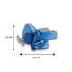 thumbnail image 3 of Tornillo De Banco Mecanico Base Giratoria 8 Pulgadas, 3 of 5