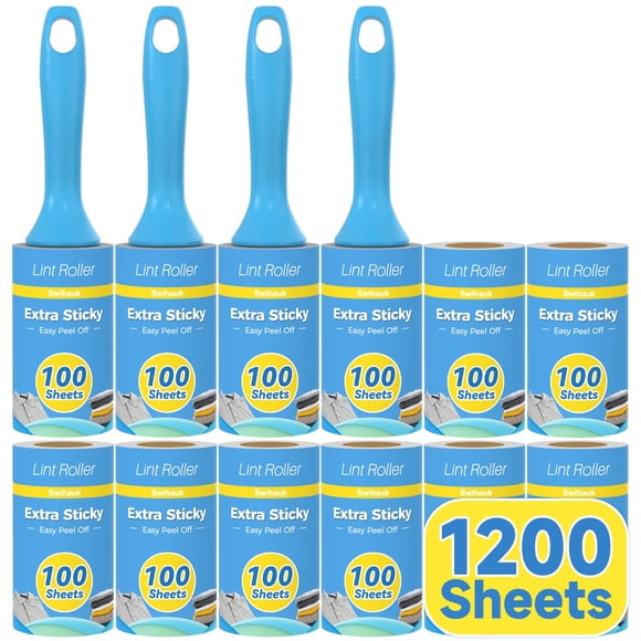 Lint Roller Swihauk, 1200 hojas extra adhesivas para pelo de mascotas