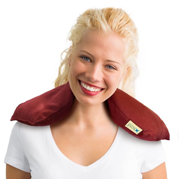 Almohadilla térmica para cuello KOYA Naturals Cherry Pit para microondas