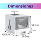 thumbnail image 3 of Arenero Para Gatos Caja De Arena Grande Con Bandeja Y Puerta Color Gris, 3 of 3