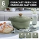 thumbnail image 2 of Horno holandés MUELLER HOME de hierro fundido esmaltado, 6 litros, verde tomillo, 2 of 7
