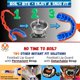 thumbnail image 4 of Protector bucal juvenil Oral Mart con correa naranja/azul, 4 of 8
