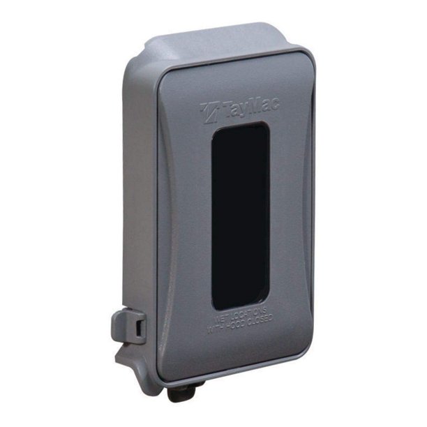 Cubierta para contacto resistente a la intemperie TayMac ML450G de una sola caja, gris