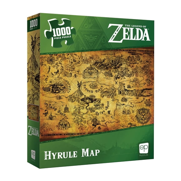 Rompecabezas USAOPOLY The Legend of Zelda Hyrule Map, 1000 unidades