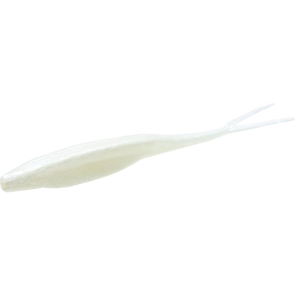 Señuelo Zoom Super Fluke 5 Pulgadas White Pearl Pesca