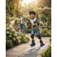 thumbnail image 5 of Kit De Patines En Linea Ruedas Con Luces Mas Casco Y Protecciones Talla M, 5 of 6