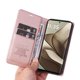 thumbnail image 5 of Funda Billetera de Cuero para Motorola Edge 50 5G con Tarjetero y Soporte - Tapa Magnética Rosa, 5 of 6